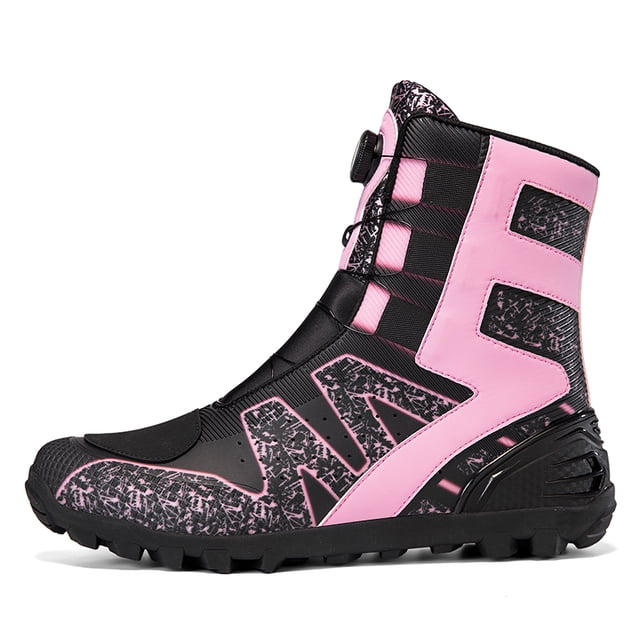 Botas De Moto Y Zapatos De Moto Para Todas Las Estaciones Para Hombre Y Mujer,Polvo negro,41