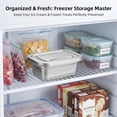 thumbnail image 5 of ACDANC Reusable Ice Cream Storage Containers with Lids Stainless Steel Food Keeper Freezer Box Insulated Ice Cream Tub for Refrigerator Home Made Ice Cream,0.76 Quart Airtight Box, 5 of 10