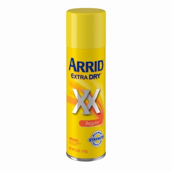 Arrid Extra Dry XX Aerosol Antiperspirant Deodorant Regular Maximum Strength Protection 6 oz (Pack of 6)