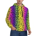 thumbnail image 2 of Honeii Animal Paw Rainbow Pattern Mens Hoodies Men's Loose Sleeve Sweatshirt,Pullover Hooded Sweatshirt for Men,Essentials Hoodie-X-Large, 2 of 7