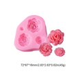 thumbnail image 4 of Molde de silicona para manualidades, flores de flores, Chocolate, aromaterapia, suministros para manualidades, moldes de jabón, decoración, Herramientas y accesorios para hornear 3 rosas rosa Bearachild HA061355-01B, 4 of 6