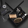thumbnail image 5 of Men's Beard Care Set Beard Oil Beard Wax Beard Gel Brush Razor Micro Needle Roller 11 Piece Set, 5 of 5
