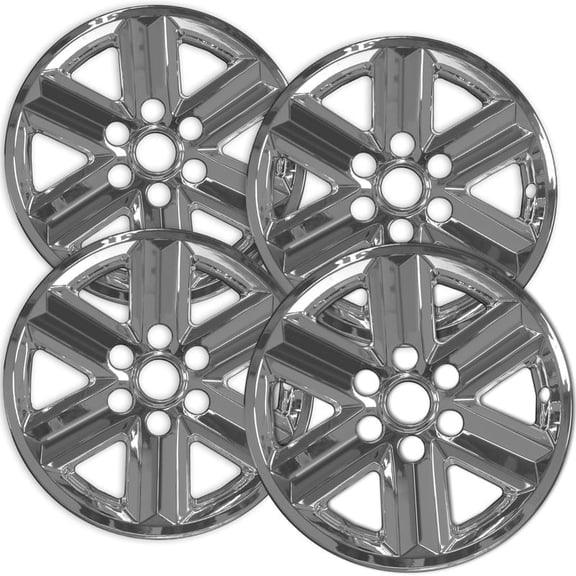 Set of 4 17 inch Chrome ABS Wheel Skins Compatible with 2021 - 2025 Ford F-150 XLT Impostors for ML3Z-1007-A Wheel Series