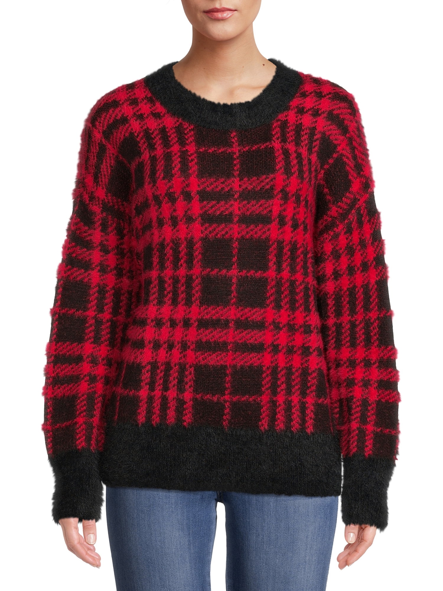 Eyelash Pullover Sweater - Walmart 
