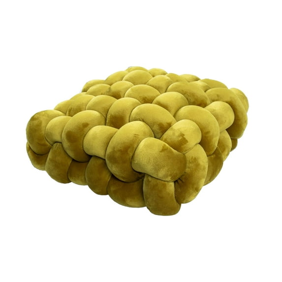 Mightlink Throw Pillow Soft Touch Comfortable Woven Plush Living Room Sofa Knot Design Cushion Home Decor for Daily Life