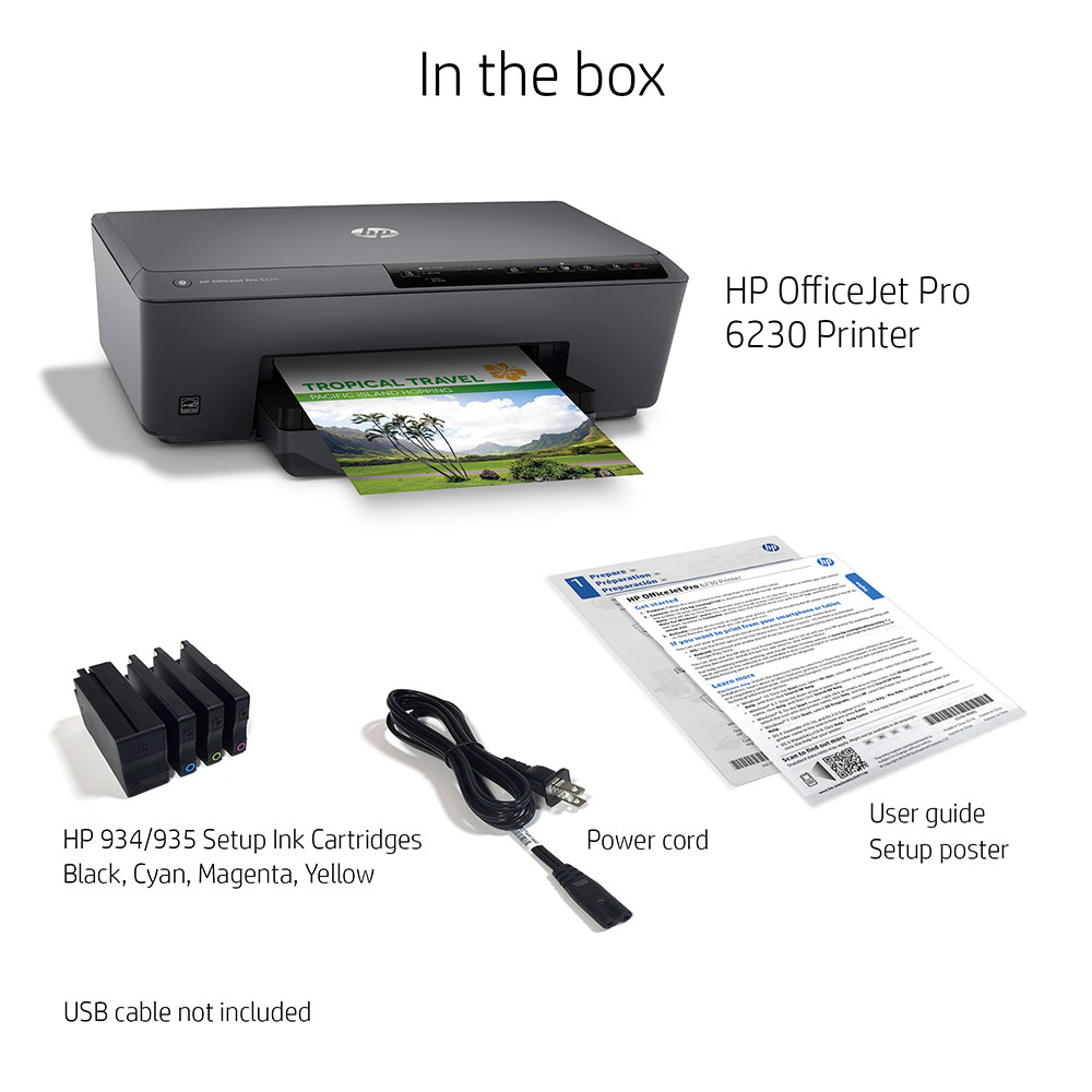 HP OfficeJet Pro 6230 Wireless Printer with Mobile Printing, HP Instant Ink (E3E03A#B1H) - image 5 of 11