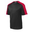thumbnail image 5 of Sport-Tek PosiCharge Competitor Sleeve Blocked Tee-XS (Black/ True Red), 5 of 6