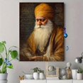 thumbnail image 4 of UXIEQU Old Man Long Beard Yellow Turban Canvas Wall Art Print 15.75x11.81 Inches, 4 of 8