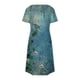 thumbnail image 5 of Vestido Corto de Verano Moda Gradiente Corto de Manga en V Cuello Vestido Casual, Poliéster Ligero de Verano, Lavado de Manos, 5 of 9