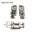 thumbnail image 1 of 20 Pcs(10 Paires) Charnière de Réparation de Lunettes de Remplacement Haute Nickel Accessoire de Réparation de Charnière Simple Double Dent SY313, 1 of 6