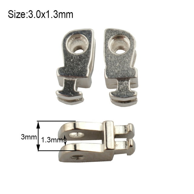 20 Pcs(10 Paires) Charnière de Réparation de Lunettes de Remplacement Haute Nickel Accessoire de Réparation de Charnière Simple Double Dent SY313