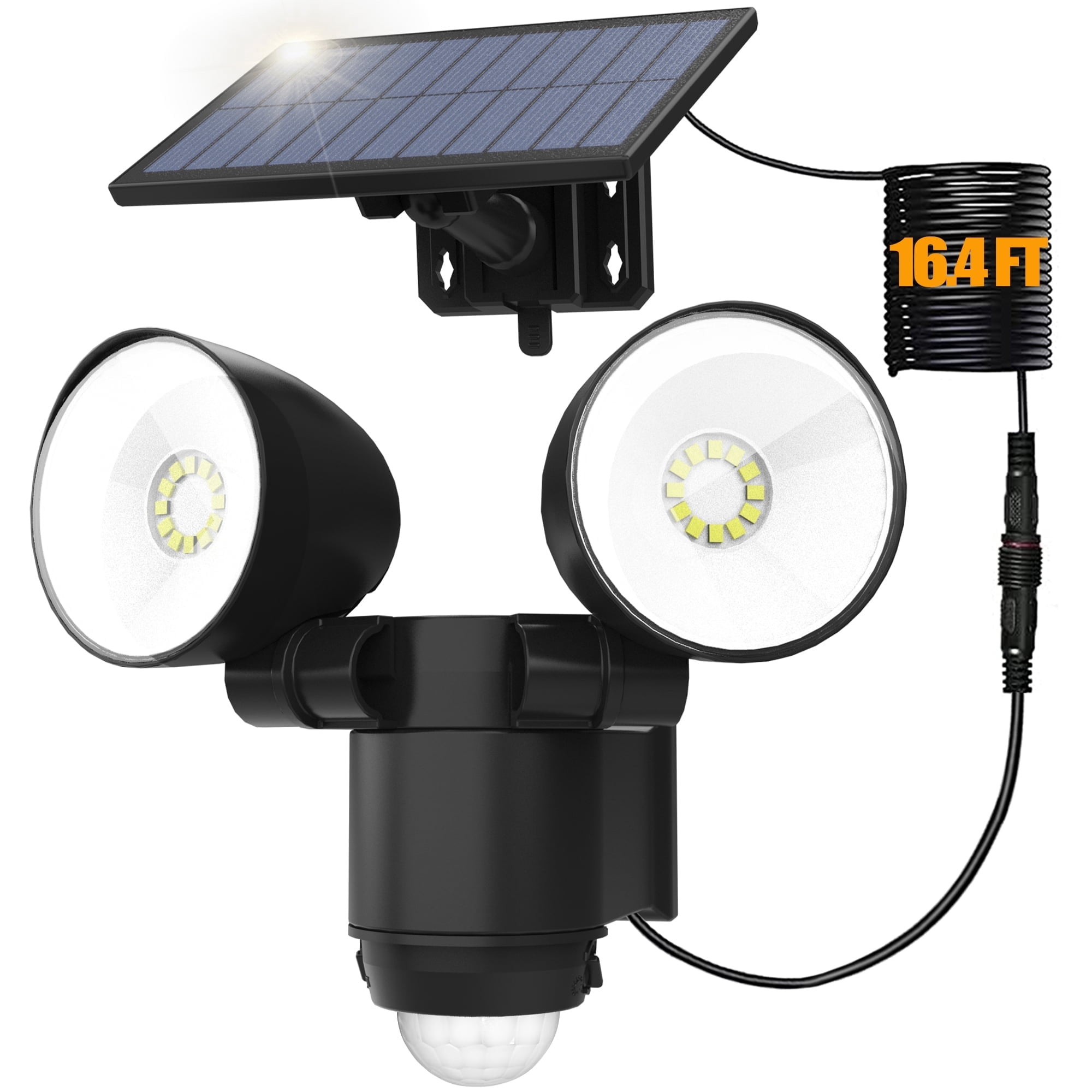 DuBom 100W Solar Flood Light Outdoor – 6500K, IP67 Waterproof, Auto Dusk-to-Dawn, Remote Control, For Yard, Barn, Shed & Patio (100W)