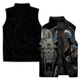 thumbnail image 5 of Chaqueta sin mangas con cremallera de invierno para hombre, chaqueta con estampado 3D de animales, ropa Y2K, ropa deportiva informal de calle para hombre, 5 of 5