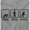 thumbnail image 2 of Crawl Walk Hockey Street Sign Humor Romper Boys or Girls Infant Baby Brisco Brands 6M, 2 of 6