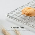 thumbnail image 4 of U-Taste 18/8 Stainless Steel Cooling Baking Cooking Rack 14.3 x 9.8 inches with 4 Legs, 2 Cross Bars (Medium, Rectangle), 4 of 8