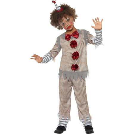 Boys Vintage Circus Carnival Clown Costume Large