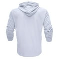 thumbnail image 5 of Men's Athletic Hooded Shirts Men's Long Sleeve Athletic Hoodies Workout Sport Sweatshirt Solid Color Fashion Gym Workout Active Pullover Shirts Lightweight Casual Running T Shirt Quick Dry Top, 5 of 6