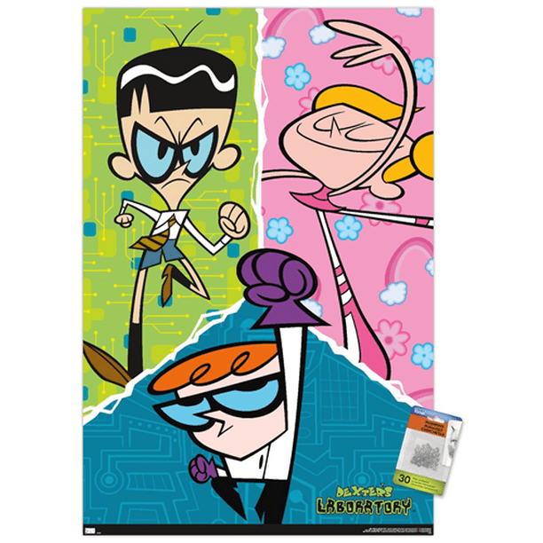 Dexter's Laboratory - Group Wall Poster with Pushpins, 