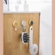 thumbnail image 5 of Monstrate Paquete de 3 perchas giratorias elegantes desmontables autoadhesivas para baño, cocina, pared, resistente, gancho para ropa, azul oscuro Almacenamiento y organización del hogar Azul oscuro Monstrate HA063270-04B, 5 of 6