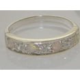 thumbnail image 5 of LBG 925 Sterling Silver Cubic Zirconia and Cubic Zirconia and Natural Opal Womens Band Ring - Sizes 4 to 12, 5 of 5