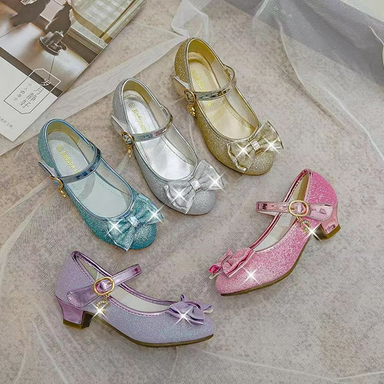 MXIEZI Little Girl Heels//Princess Shoes/Pink Dress Shoes for Girls//Girls Pink  Dress Shoes//High Heels for Little Girls/ - Walmart.com