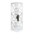thumbnail image 2 of Pemberly Row 3 Shelf Corner Bookcase in White, 2 of 3