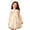 F117-Beige, variant on FYDUU Toddler Girls Tulle Dress Summer Casual Dresses Colorful Floral Embroidery Princess Dress Sleeveless Stylish Party Sundress 4-5 Years