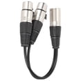 thumbnail image 3 of XLR Male Dual XLR Female Cable Microphone Stereo Balanced Connection Cord Audio Adapter for Professional Use, 3 of 7