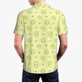 thumbnail image 4 of Balery Cute Frog3 Printed Men’s Short Sleeve Polo Shirt, Midweight Men's Shirt,Golf Polo shirts -Large, 4 of 9