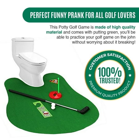 Toilet Golf, Etcbuys Mat Potty Putter Toilet Time Golf Sport Game (Best Game Improvement Golf Irons)