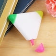 thumbnail image 3 of SagaSave 3 in 1 Highlighter Pen Fine Chisel Tip Yellow Green Pink Cartoon Triangle Shaped Stylish Stationery, 3 of 3