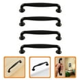 thumbnail image 2 of Milisten Grease Resistant Cabinet Door Knob Black 4Pcs 11X2.1In, 2 of 5