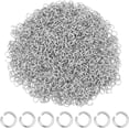 thumbnail image 1 of PinesC 2000Pcs Stainless Steel Open Jump Rings 4mm Tiny Metal Rings Round Ring Connectors for DIY Bracelet Necklaces Earrings Jewelry Making Findings Stainless Steel Color 4mm, 1 of 4