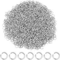 2000Pcs Stainless Steel Open Jump Rings 4mm Tiny Metal Rings Round Ring Connectors