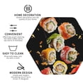 thumbnail image 4 of Disketp Sushi Funny Coasters,4 Pcs Leather Coasters With Holder, Perfect Housewarming Hostess Gifts,Protect Furniture From Water Marks Scratch, 4 of 9