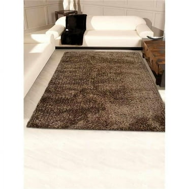 Glitzy Rugs UBSK00105T0104A17 9 x 12 ft. Hand Tufted Shag Polyester Solid Beige Brown Area Rug
