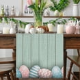 thumbnail image 2 of Easter Table Runner Festive Bunny Egg Small Print Vintage Easter Decoration Linen Tablecloth Easter Home Decor Christmas Table Runners 48 Inches Long, 2 of 4