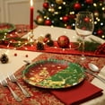 thumbnail image 5 of 9.06x9.06in Christmas Party Tableware Disposable Paper Plates Cups Napkins Set of 20 for Holiday Gatherings and Festive Celebrations, 5 of 6