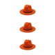 thumbnail image 4 of Sombreros con hebilla de cinturón Sonducket color de moda gorras de ala ancha Lana hombres Niños Naranja amarillo, 4 of 6