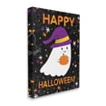 thumbnail image 3 of Stupell Industries Happy Halloween Happy Ghost Graphic Art Gallery Wrapped Canvas Print Wall Art, Design by Emily Cromwell, 3 of 7