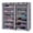 Gray, variant on Tenozek 2 Rows 12 Lattices Combination Shoe Rack 32 Pairs Shoe Organizer Boot Storage with Dustproof Cover for Bedroom Living Room Coffee