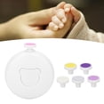 thumbnail image 3 of Baby Nail Clipper Baby Healthcare And Grooming Kit Electric Baby Nail Trimmer Nail File Tool Set Nail Clipper For Infant Baby With 6 Grinding Heads For  Infant Manicure, 3 of 8