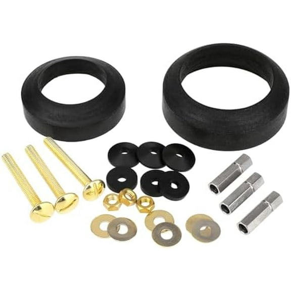Universal Toilet Tank to Bowl Repair Kit Toilet Tank to Bowl Bolt & Gasket Hardware Kit for 2-Piece Toilet Seal American Standard Toilet Parts Toilet Repair Kit Inside Toilet Tank Replacement Kit