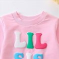 thumbnail image 4 of TOWED22 Baby Infant Toddler Girl 2 Piece Clothes Set Long Sleeve Round Neck Top and Joggers Outfits Clothing for Preschool(Red,6-9 M), 4 of 7