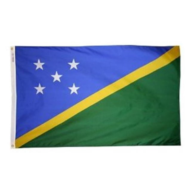 Annin Flagmakers 197423 Drapeau des Îles Salomon Nyl-Glo 3 Pi x 5 Pi