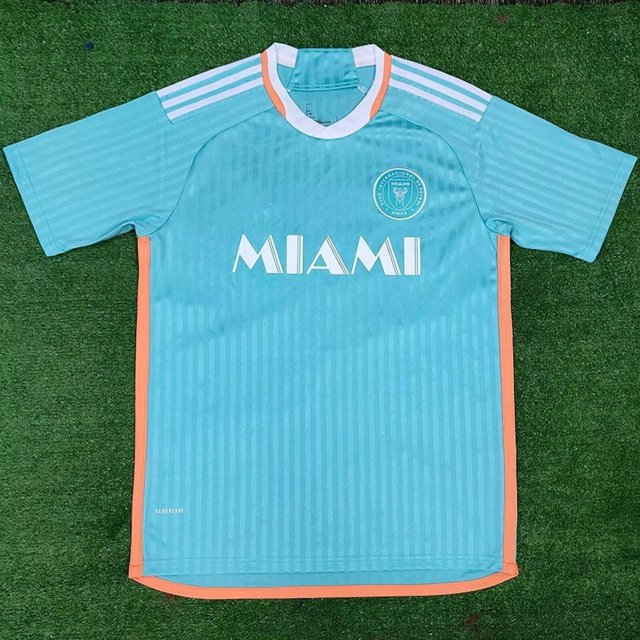 Camiseta Clásica De Verano Azul De Visitante De Miami Ii, Manga Corta, Temporada 24-25S