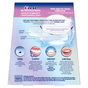 Crest 3DWhitestrips Sensitive Bright + Whitening Light Teeth Whitening Kit, 1 Light + 14 Treaments