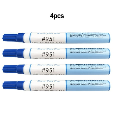 

Ruibeauty 4Pcs 951 Soldering Flux Pen Low Solids No Clean 10Ml For Pcb & Solar Cells