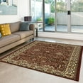 thumbnail image 2 of Linon Home Décor Elegance Area Rug Collection, Red and Ivory, 5' x 7'3", 2 of 6