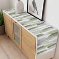 thumbnail image 4 of Green Abstract Table Runner - 48 Inch Long, Kitchen Dining Table Runner Dresser Scarves, Grey Modern Mottled Art Oil Painting Farmhouse Decor for Coffee Tables Wedding Party Banquet, 4 of 8